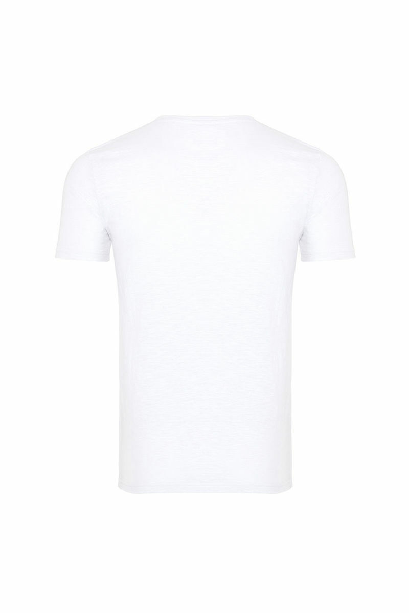 New Balance Mpt1118-wt Beyaz Erkek Tshirt BEYAZ resmi