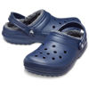 Crocs 203591-459 Classıc Lıned Clog NAVY/CHARCOAL